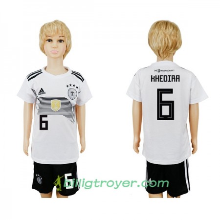 Billige Fotballdrakter Tyskland Khedira 6 Barn VM 2018 Hjemmedraktsett